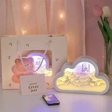 Desk Decoration Paper Carving Light Female High-level Birthday Gifts for Girls Creative Exquisite Lamp Beside Night Light BedRoo