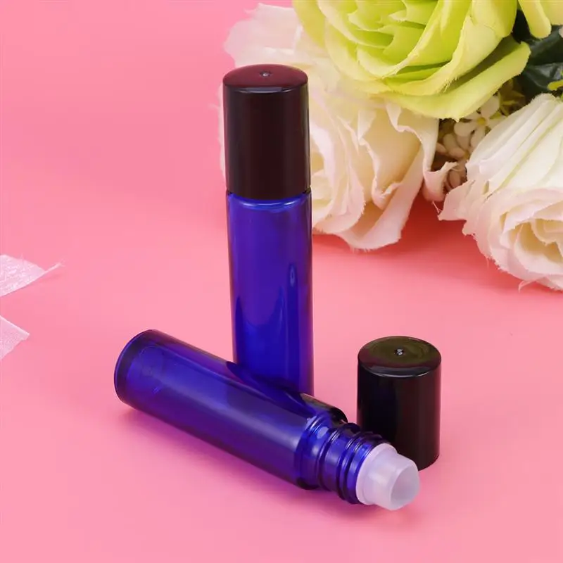 

10ml Perfume Bottle Fine Mist Spray Bottle Roller Ball Bottle for Women Use Plastic Cover and Glass Ball