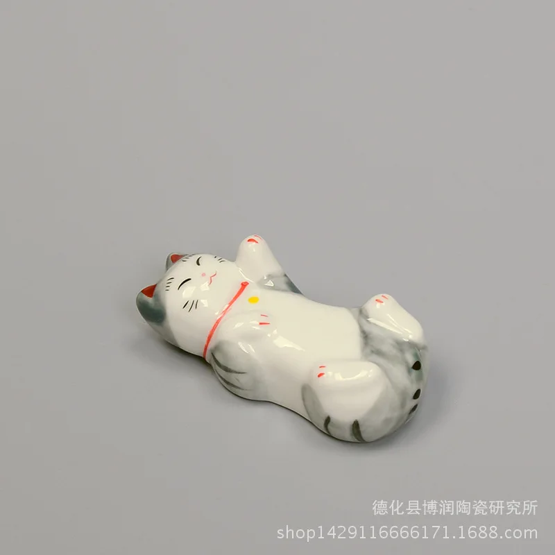 Lucky kitten стойка для палочек для еды керамическая посуда держатель для палочек керамические изделия Бытовая Керамическая стойка для палочек для еды
