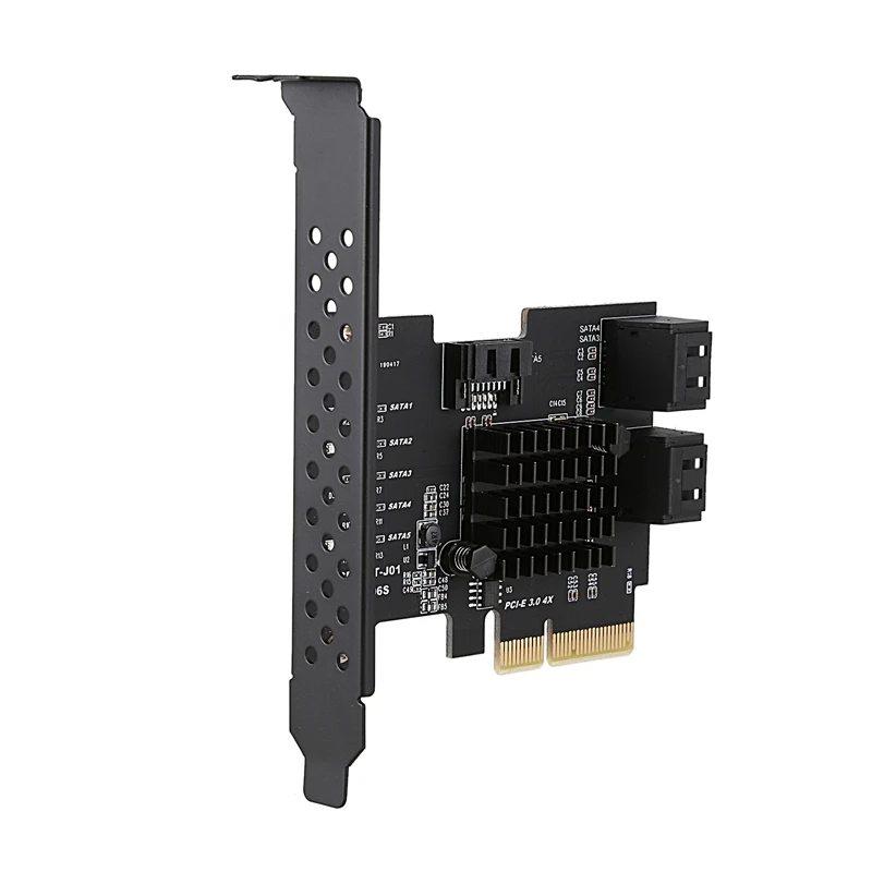 Pci-E 4X Gen3 к Sata3.0 полная скорость расширения карты 5 порт 6G передачи Расширенный Ipfs жесткий диск Jms585