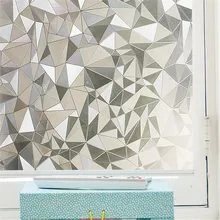 1/2/3/5 Meters 3D Design Glass Window Film for Home Office Reflective Static Cling Adhesive Films Pvc Decorative Window Stickers