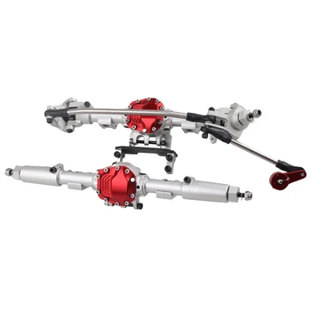 

Metal Front Axle and Rear Axle Set ,For RC 1:10 RC Crawler Axial SCX10 II 90046 Rock Crawler Parts