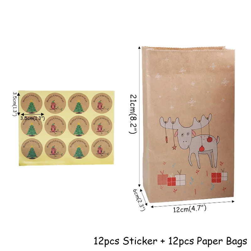 1page sticker 12pbag Светодиодный светильник на Рождество, наружный подвесной орнамент на дверь, гирлянда, Классический Рождественский шар/бант, Висячие ворота, украшение для дома - Цвет: 1page sticker 12pbag