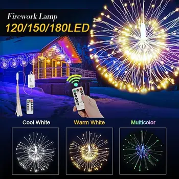 

Star String Light Battery Lights Yard Durable Fairy Light Exploding Lighting 200LED Warm White/Colorful Festival Garden