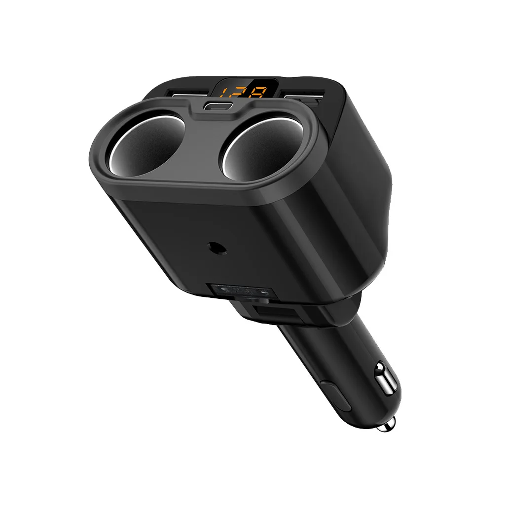 C47 5.3A Dual USB Автомобильное зарядное устройство с светодиодный дисплей Универсальный мобильный телефон автомобильное зарядное устройство для Xiaomi samsung S8 iPhone 7 8 Plus планшет