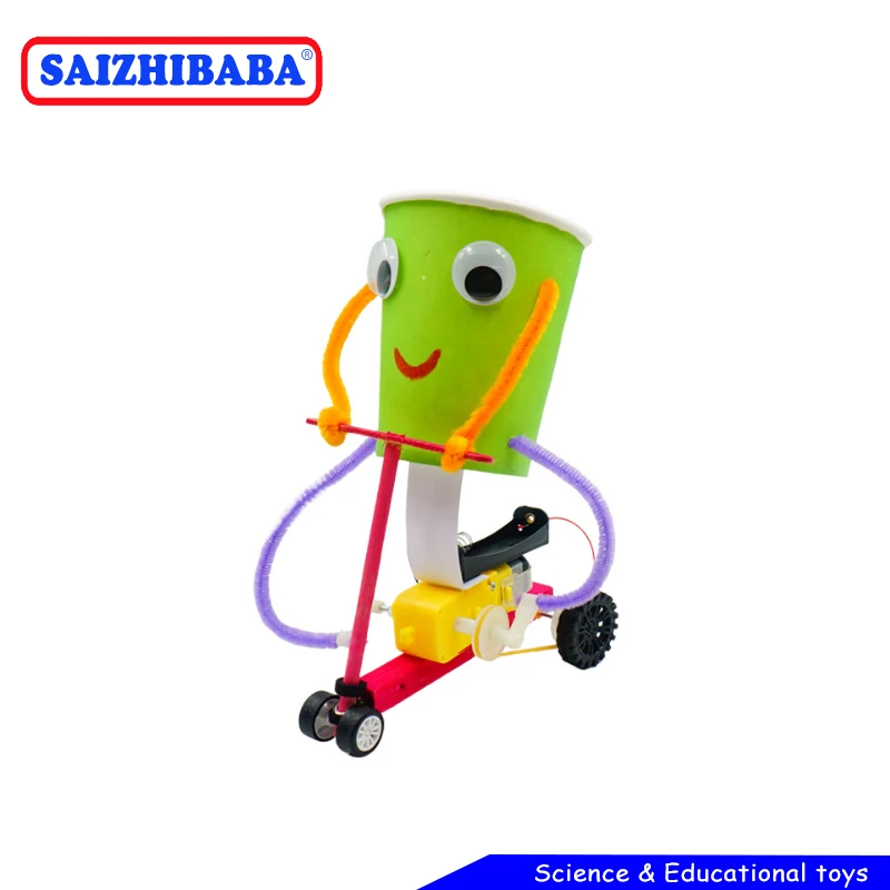 Saizhibaba DIY Набор велосипедных роботов Детский развивающий гаджет хобби забавные