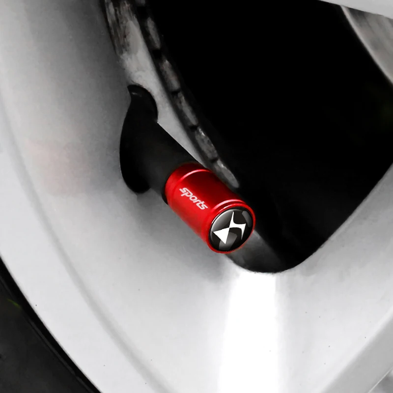 4Pcs Auto Tire Valve Tyre Dust Cap Car Decoration For Citroen DS3 DS4 DS5 DS6 DS9 DS7 Berlingo Car Styling Badge Accessories