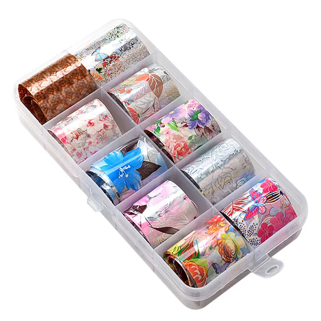 Nail Seven Colors Star Sky Transfer Paper Nail Star Sky Transfer Paper Box Nail Foil Nail Art Transfer Foil Paper Sticker Nail