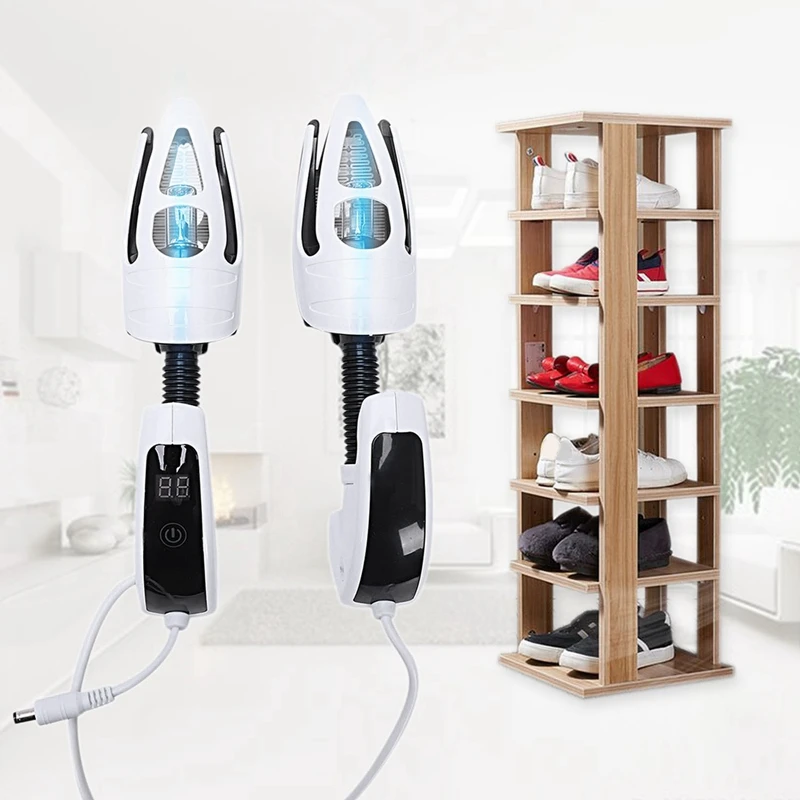 Электрическая сушилка для обуви дезодорант УФ стерилизатор для обуви светодиодный Таймер пресс переключатель сушилка для обуви UK Plug