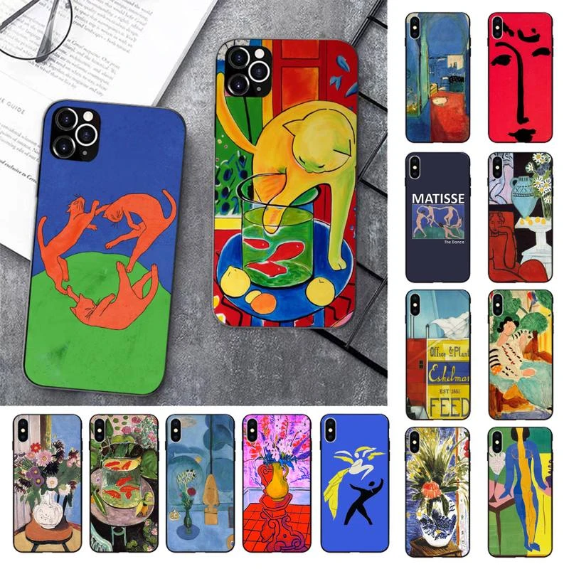 Henri Matisse Art Painting Phone Case for iPhone 13 11 12 pro XS MAX 8 7 6 6S Plus X 5S SE 2020 XR cover apple 13 pro max case