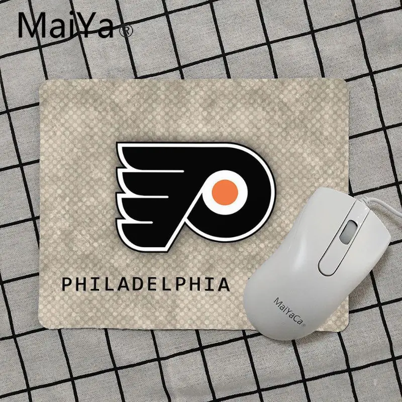 No Lock Edge25x29cm Maiya высокое качество Philadelphia Flyers коврик для мыши геймерская игра коврики Лидер продаж подставка под руку мышь - Цвет: No Lock Edge25x29cm