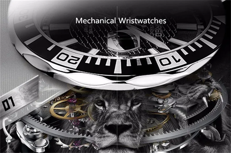 Роскошные Брендовые мужские механические часы для дайвинга с сапфировым стеклом 200 метров водонепроницаемые автоматические мужские спортивные наручные часы