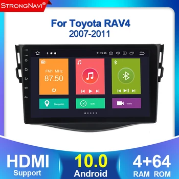 

2din Android 10.0 4G lte Car DVD Radio GPS Navigation Player for RAV4 Rav 4 2007 2008 2009 2010 2011 Wifi BT 2.5D IPS screen DSP