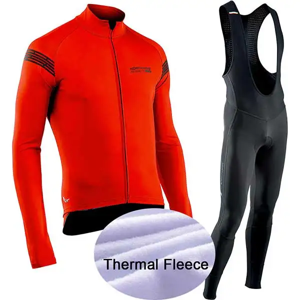 Northwave Pro Team Зимняя одежда для велоспорта дышащая Ropa Ciclismo Одежда с длинным рукавом для горного велосипеда одежда для спорта на открытом воздухе - Цвет: thermal set 5