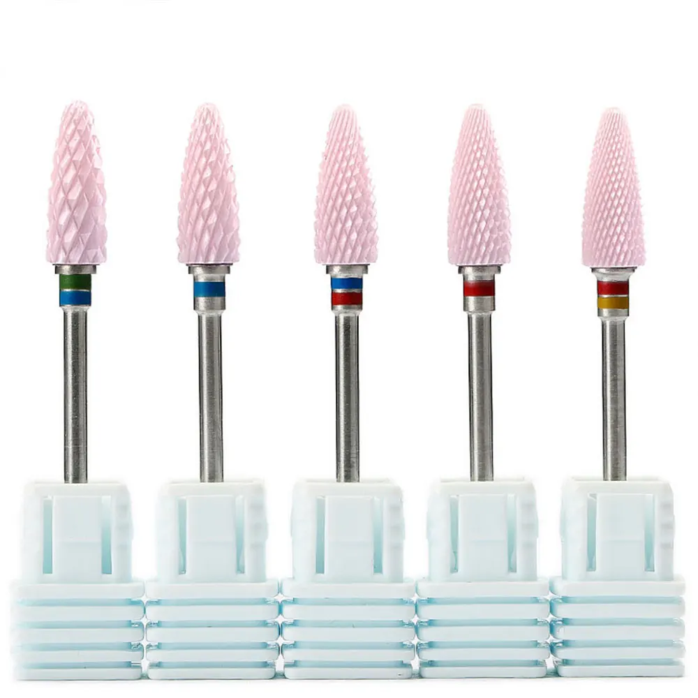 

1Pcs Ceramics Drill Bit Tools Multicolor Drill Bits for Nails Art 2021 Paznokcie Akcesoria Embout Ponceuse Ongle Accessories