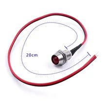 

Pilot Indicator Lights Plastic LED Lamp Replacement 10pcs 12V 8mm Direct replacement