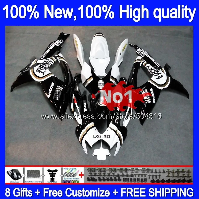 Body For SUZUKI GSX R600 GSX-R750 GSXR 600 750 CC 06 07 2006 2007 16MC.85 GSXR-600 K6 GSXR600 GSXR750 06 07 Lucky blk Fairing