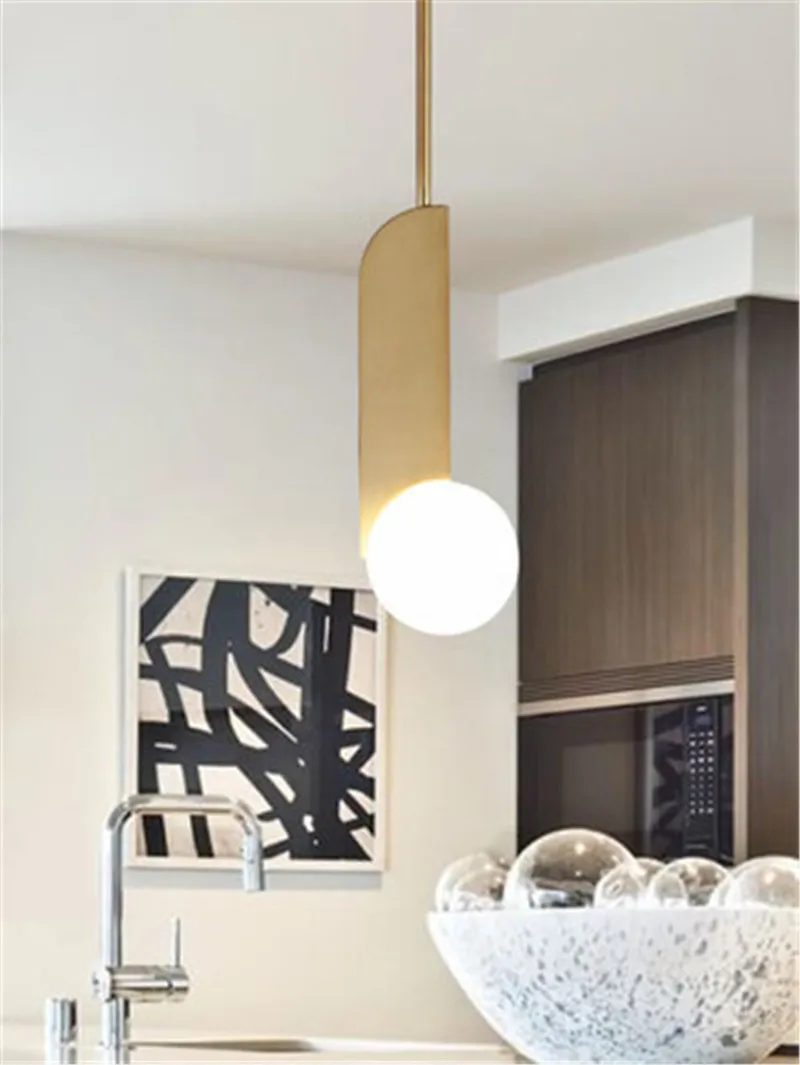 Creative Pendant Light living room corridor restaurant LED E27 gold pendant lights for living room bedside restaurant hotel porc