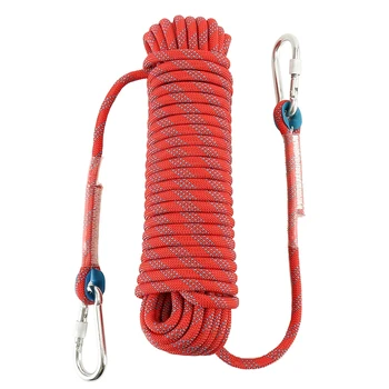 

Outdoor Climbing Rope Nylon Rope Outdoor Climbing Rope Climbing Rope Escape Lifeline Static Rope Length 20M Diameter 10Mm Campin