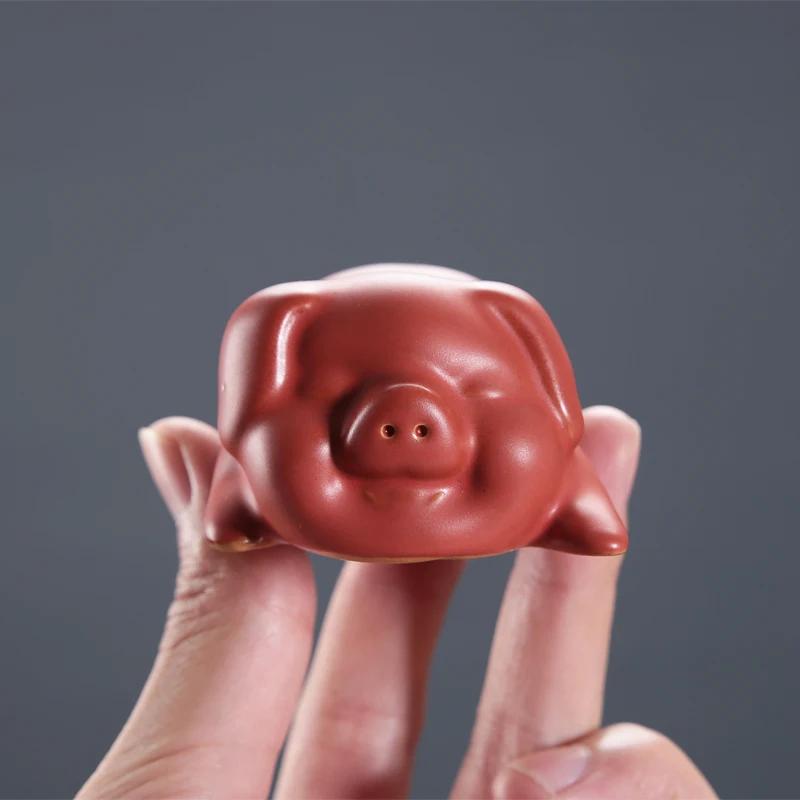 Pocket Hug – Doudou Cochon Porte-Bonheur Tricoté Main Avec Carte & Trèfle Argenté – Cadeau Réconfort Et Rétablissement