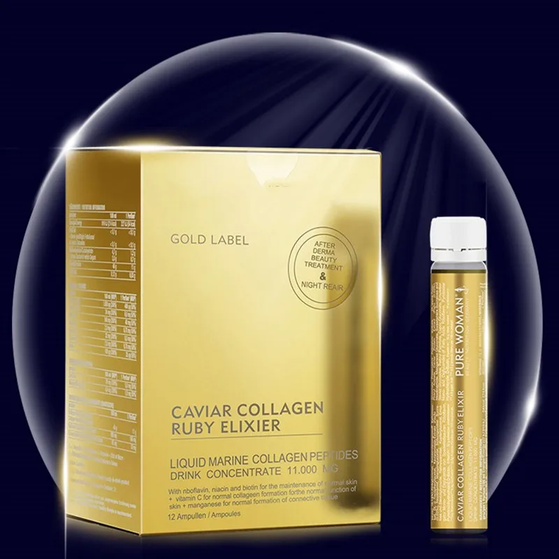 

Deep sea fish Collagen peptide firming repair skin elastic gloss wrinkle repair,Water-locking whitening,anti-aging 12 pcs /box