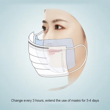 

100pcs Non-woven Mask Gasket Fabric Nose Breath Filters DIY Mask Accessories For Dust-proof Antibacterial Pollen PM2.5