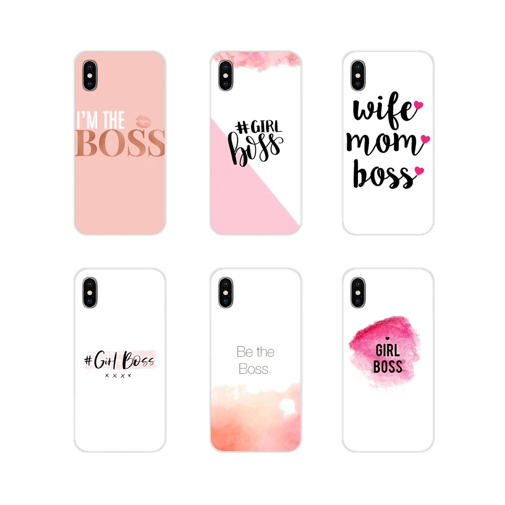 For Apple iPhone X XR XS 11 12Pro MAX 4S 5S 5C SE 2020 6S 7 8 Plus ipod 5 6 wife best mom boss words Transparent TPU Cases Cover | Мобильные