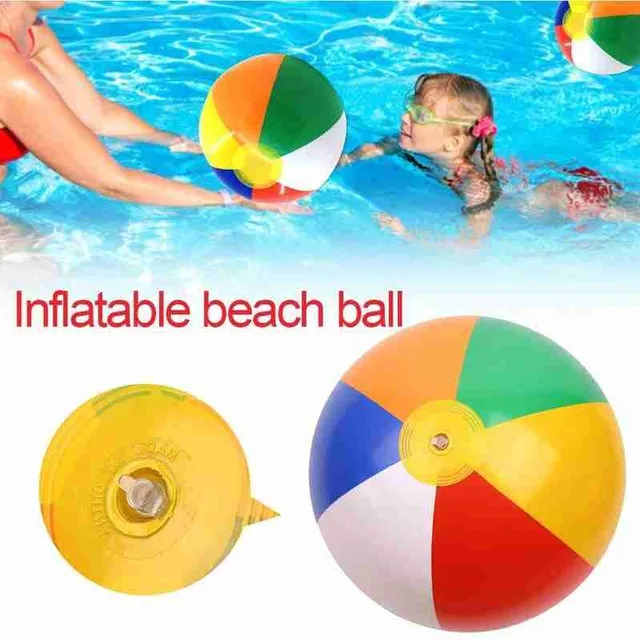 Summer Outdoor Inflatable Beach Ball Toy Fun Outdoor Beach Swimming Play Water 6-color Inflatable Ball Toy 12/14/16/20/25 Inches 4