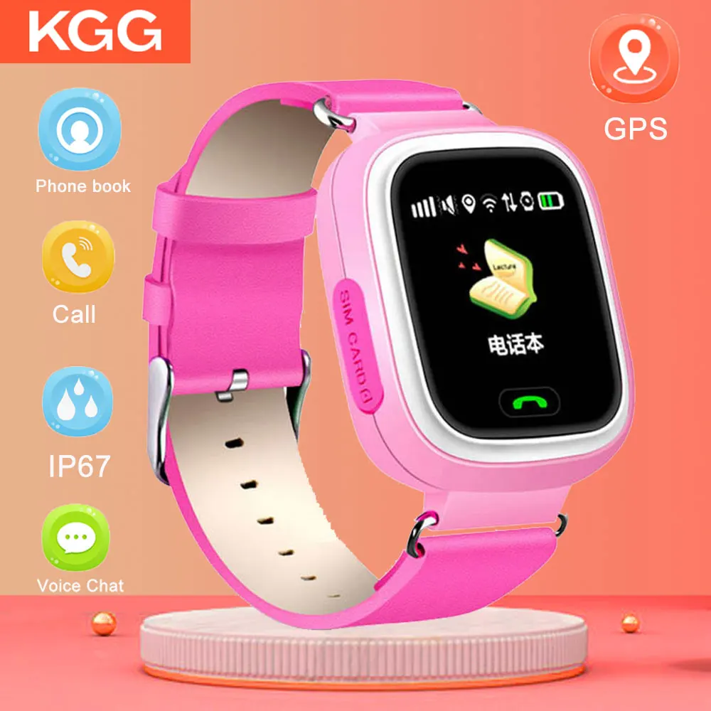 Skup Q90 GPS inteligentny zegarek dziecięcy pozycja telefonu zegarek dla dzieci 1.22 calowy kolorowy ekran dotykowy WIFI SOS inteligentny zegarek dla dzieci VS Q80 Q50 Q60