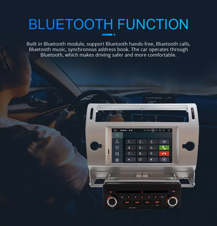 Cheap LJHANG Android 9.0 Car Radio DVD Player For Citroen C4 Quatre Triumph 2004-2012 Multimedia Auto Stereo GPS WIFI IPS 8 Core USB 7