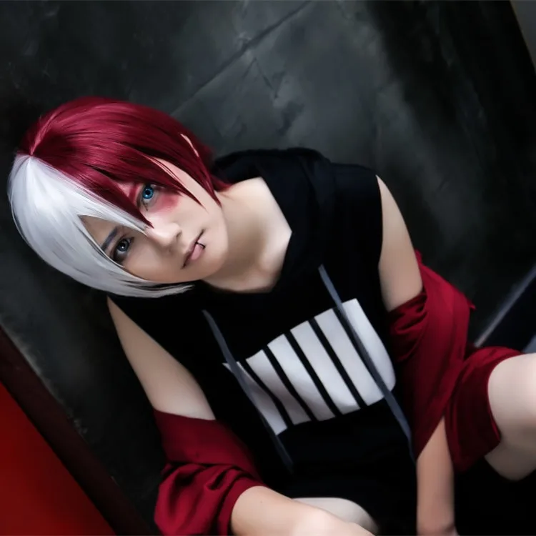 Аниме одежда Todoroki Shoto Fan-fiction одежда в стиле хип-хоп панк Косплей Костюм Пальто футболка A