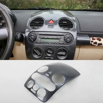 

Carbon Fiber ABS Car Navigation Control Panel Air Conditioner Outlet Cover Trim Moldings Fit For Volkswagen Beetle 2003-2012