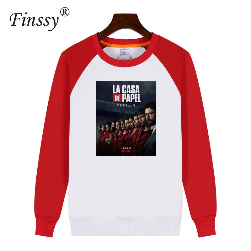 Мужские La Casa De Papel Money Heist House Of paper, женские и мужские зимние теплые толстовки с длинным рукавом и принтом, пальто в стиле хип-хоп, одежда