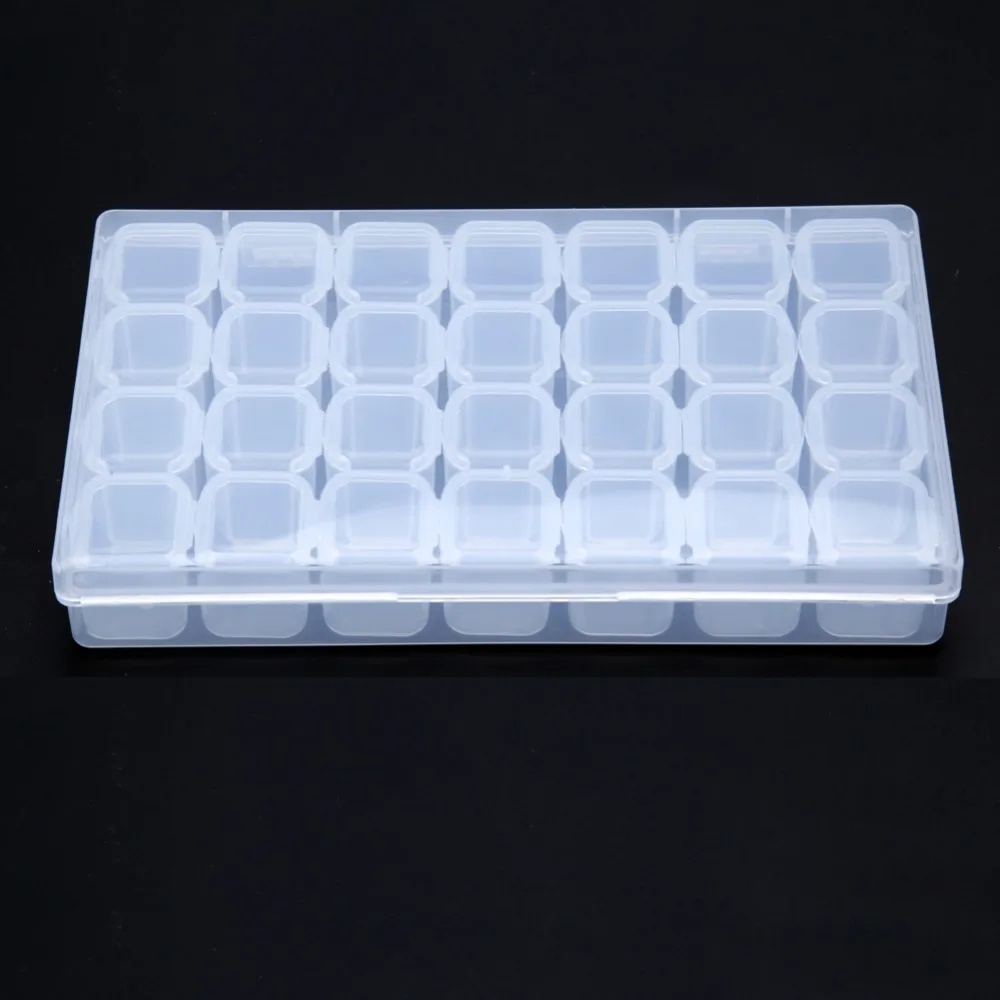 28-Slots-Empty-Plastic-Storage-Box-Nail-Art-Rhinestone-Jewelry-Storage-Beads-Display-Container-Case-Wholesale