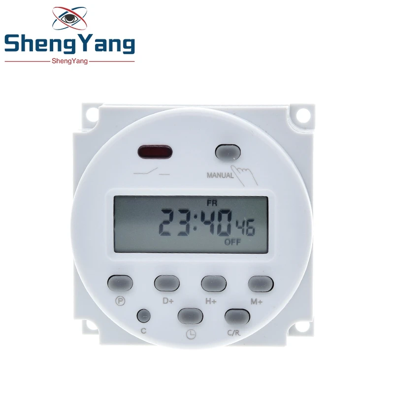 CN101A LCD time switch 12V 24V 110V 220V Time Relay Street lamp billboard power supply timer WITHOUT waterproof box | Электронные