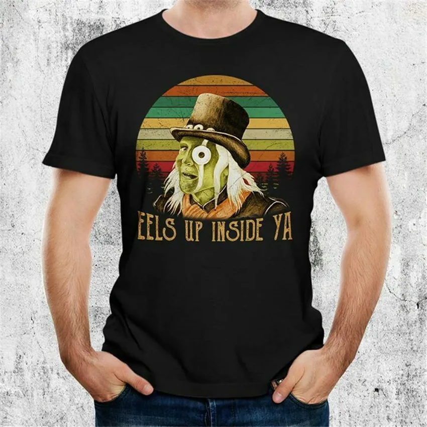 The Mighty Boosh Eels Up Inside Ya Vintage MenS Black T Shirt Cotton S-3Xl Gym Tee |