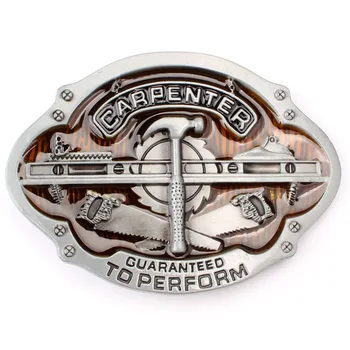 

Carpenter belt buckle Belt DIY Components homemade handmade waistband Saw axe pattern