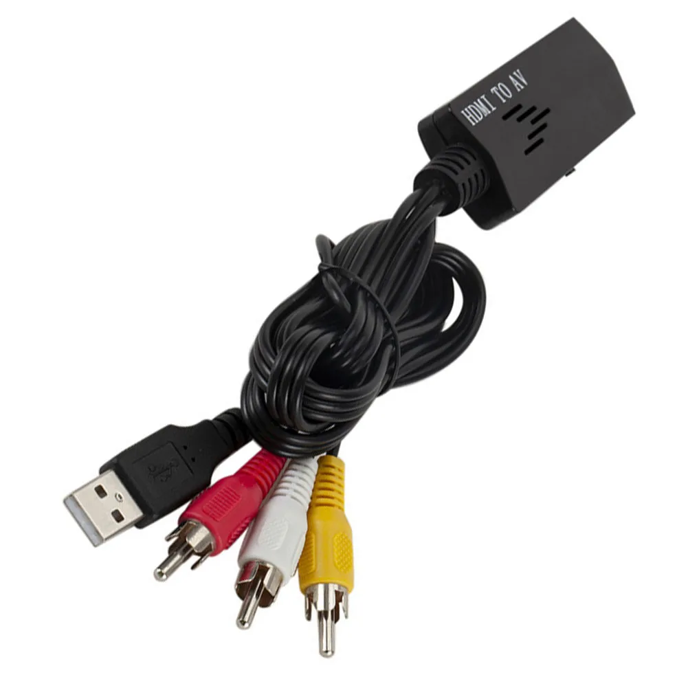 HDMI штекер 3 RCA видео аудио компонент преобразователя AV Кабель-адаптер HDTV