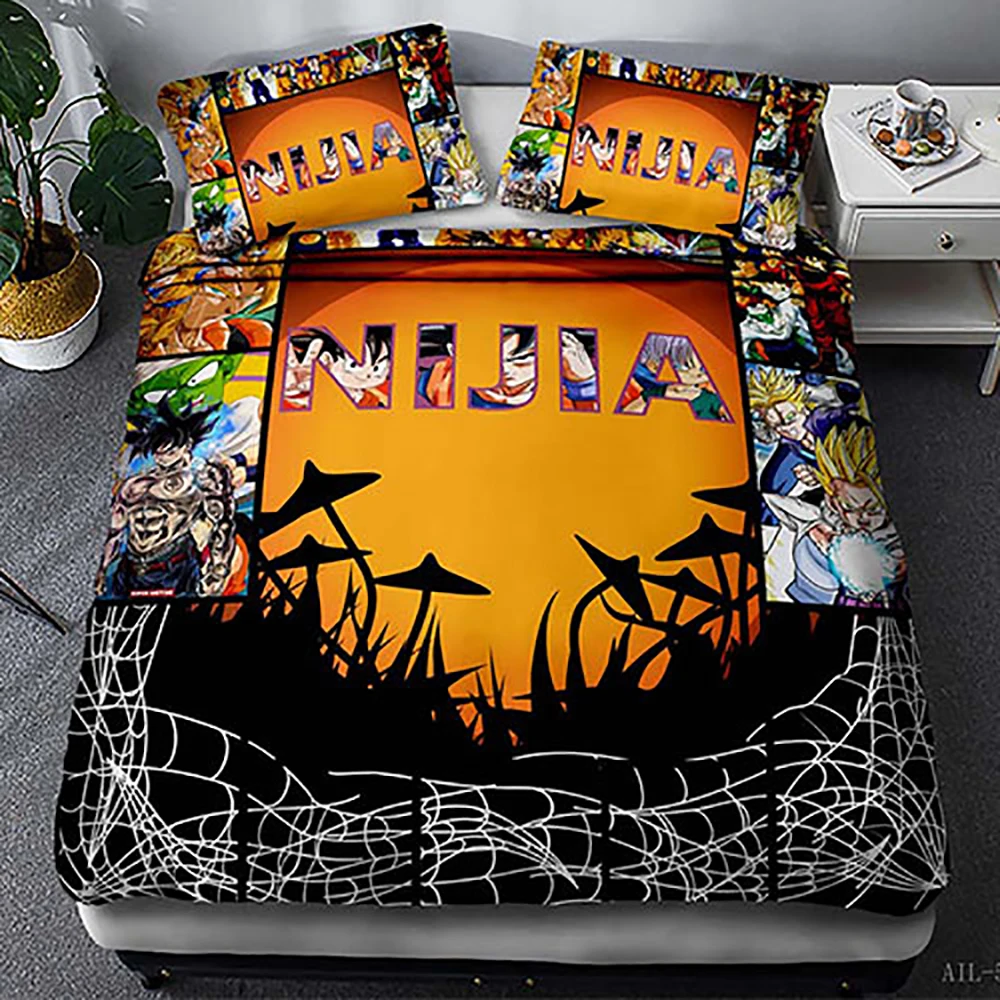 

Happy Halloween 3D Quilt Duvet Doona Cover Set Single Double Queen King Print