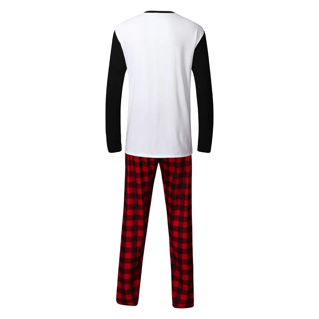 SAGACE; семейные мужские костюмы; одинаковые комплекты; Рождественская одежда для сна для мужчин и папы; ночная рубашка