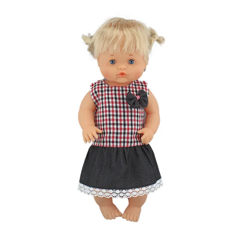 Новая Милая одежда подходит 40 см 41 см Nenucos кукла Nenuco Ropa y su Hermanita фиолетовая футболка с длинными рукавами в фиолетовый горошек брюки со шляпой - Цвет: 06