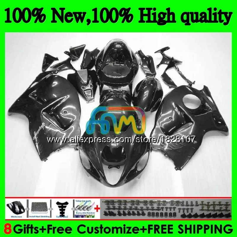 GSXR 1300 для SUZUKI Hayabusa GSXR-1300 2002 2003 2004 2005 2006 2007 49BS. 157 GSXR1300 96 02 03 04 05 06 07 обтекатель серого и черного цветов