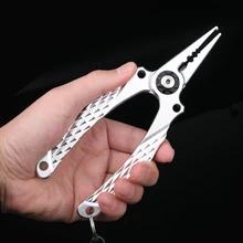 Fishing Pliers Fishing Tools Line Cutter Multifunctional Knot Aluminum Alloy Scissors Hook Remover 104g 17.8CM Fishing Equipment