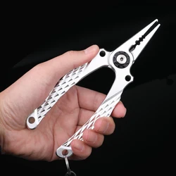 Fishing Pliers Fishing Tools Line Cutter Multifunctional Knot Aluminum Alloy Scissors Hook Remover 104g 17.8CM Fishing Equipment