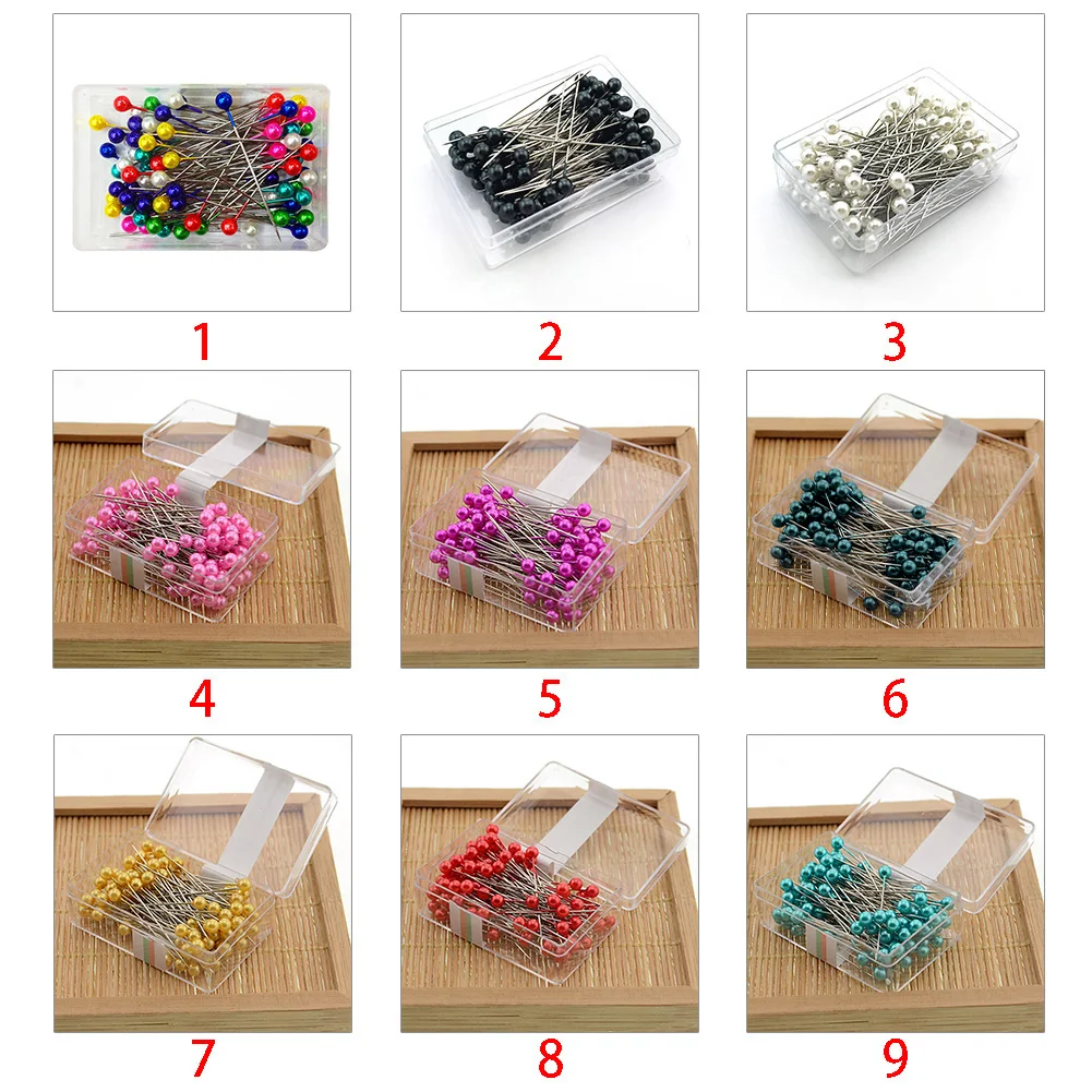 Ремесло DIY коробка для приукрашивания упаковано платье изготовление швейных инструментов шпильки жемчужная головка профессиональная игла