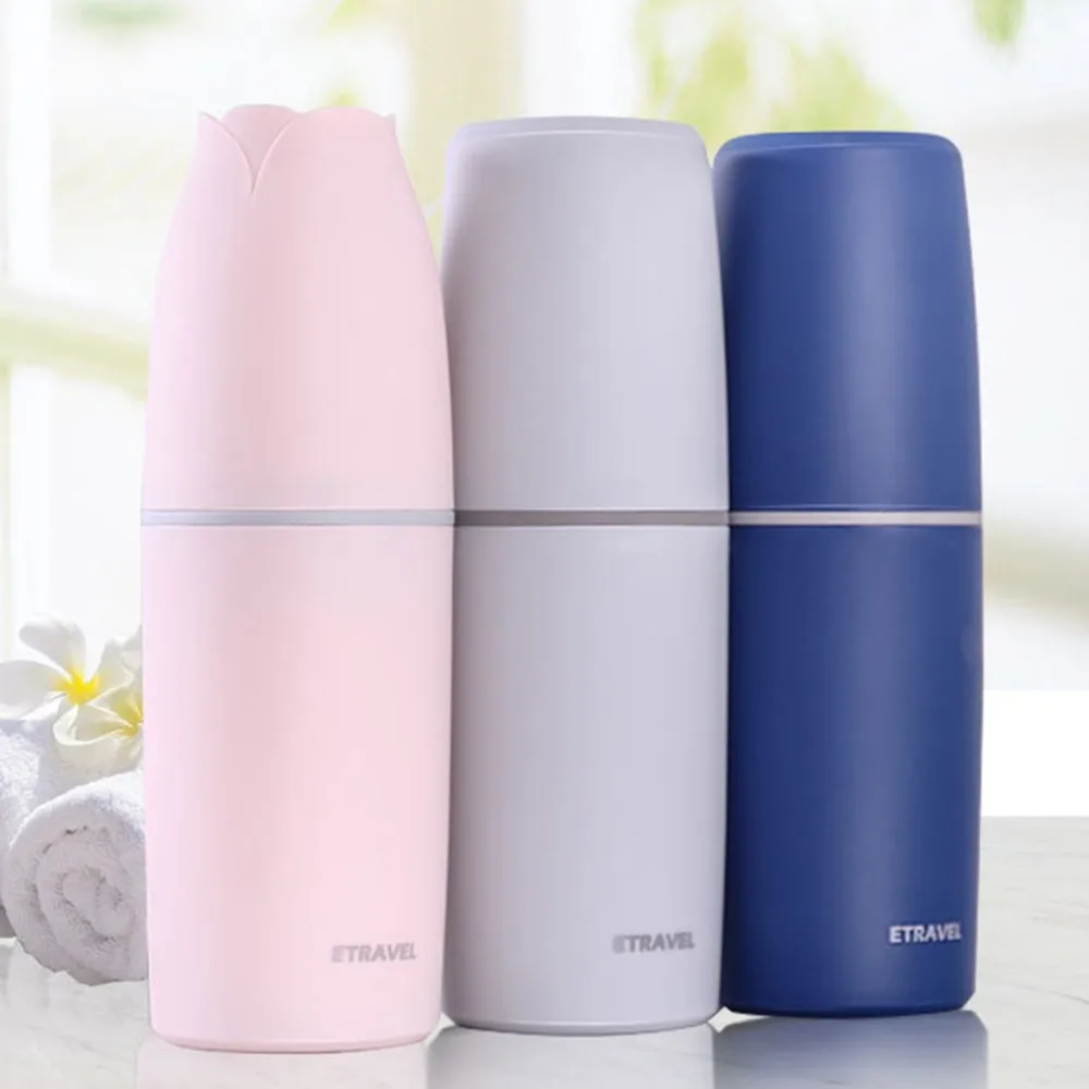 

Creative Travel Camping Portable Toothbrush Cup Multifunction Antibacterial Wash Cup Storage Box Bathroom Accessories