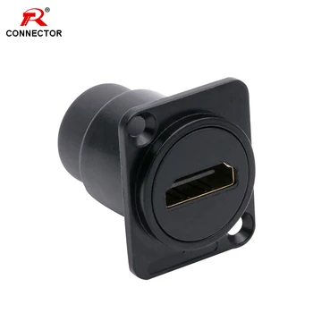 

50PCS HDMI-HDMI Chassis Connector,HDMI D Type Female Socket Panel Mounted Connector
