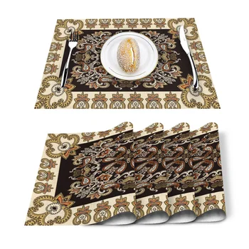 

Boho Retro Placemat for Dining Table Non-slip and Heat-insulating Table Mat Table Decoration