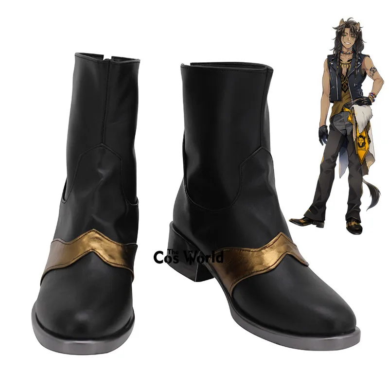 Contorto Paese Delle Meraviglie Leona Kingacadear Giochi Personalizza Cosplay Tacchi Bassi Scarpe Stivali