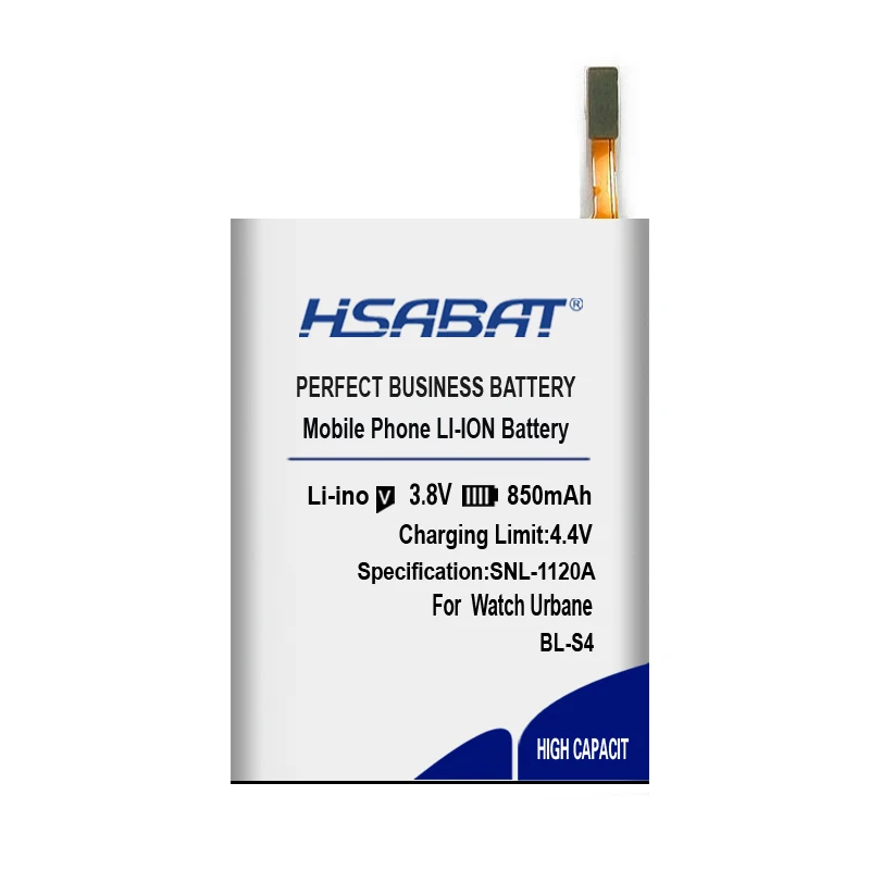 HSABAT BL-S4 850mAh Аккумулятор для LG Watch Urbane LTE EAC62618601 батареи